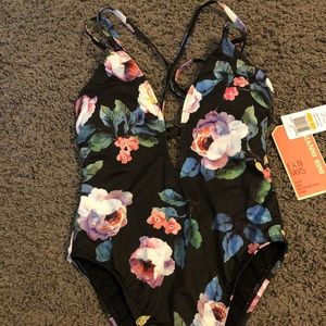 NWT Gianni Bini plunge neckline one piece